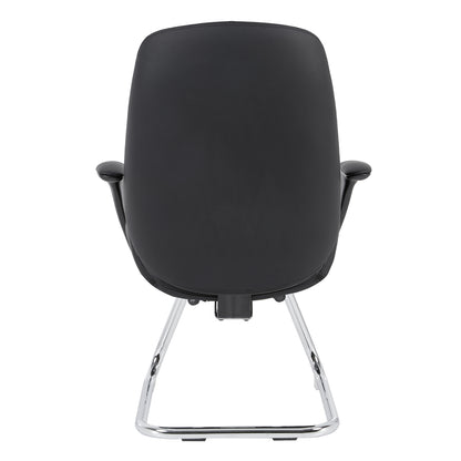 Visitor's Chair Velum-s Hm1235.01 Black Pu--chromed Base 71x60x100hcm.