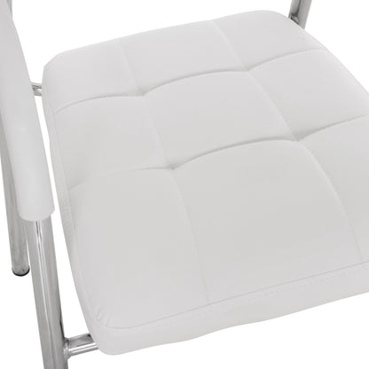 Conference Office Chair Oberon Hm1018.02 White Pu 51x52x88hcm