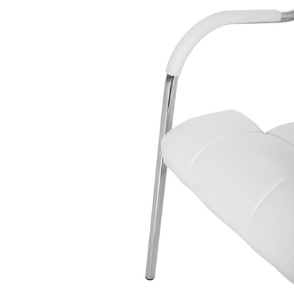 Conference Office Chair Oberon Hm1018.02 White Pu 51x52x88hcm