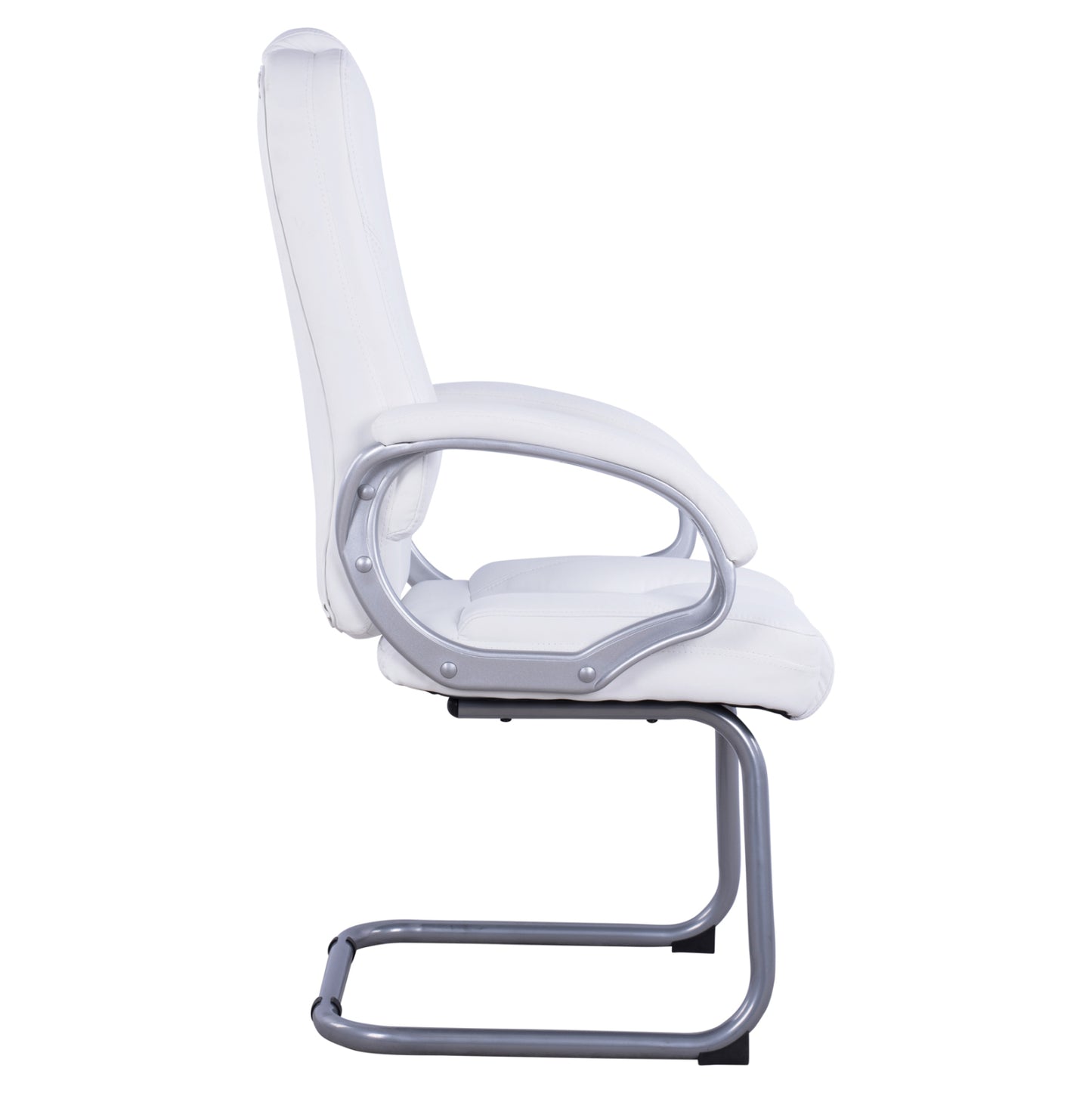 Visitor's Chair With White Pu Sora Hm1144.02 63x67x112 Cm