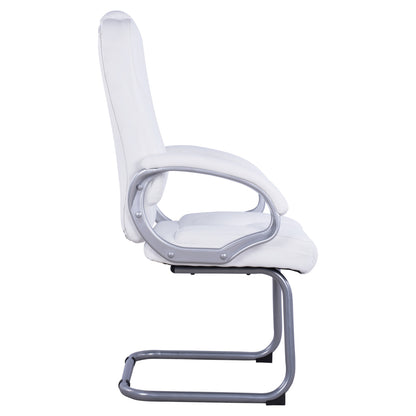 Visitor's Chair With White Pu Sora Hm1144.02 63x67x112 Cm