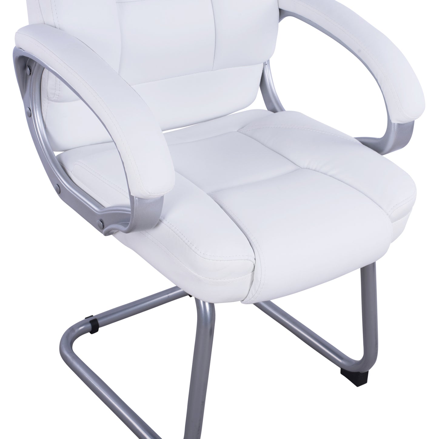 Visitor's Chair With White Pu Sora Hm1144.02 63x67x112 Cm