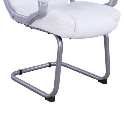 Visitor's Chair With White Pu Sora Hm1144.02 63x67x112 Cm