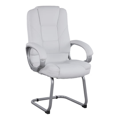 Visitor's Chair With White Pu Sora Hm1144.02 63x67x112 Cm
