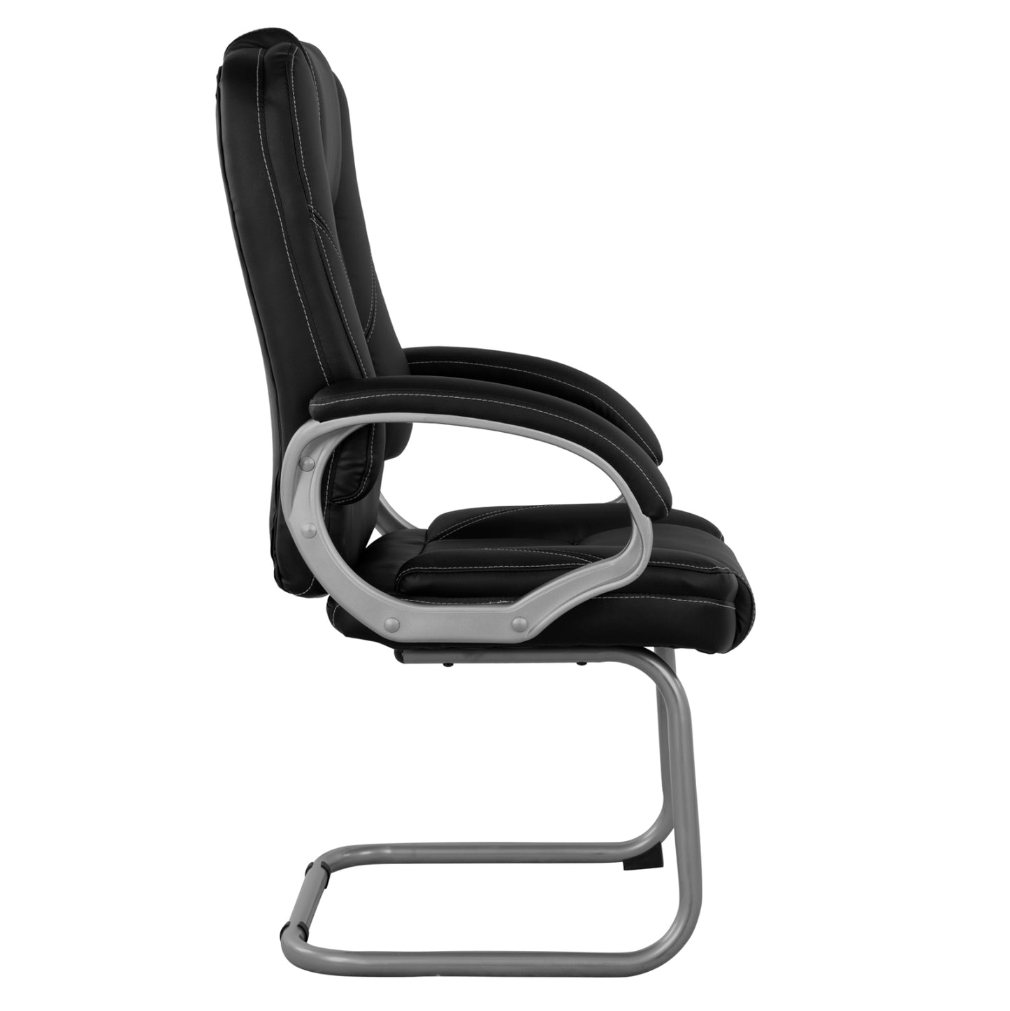 Visitor's Chair With Black Pu Hm1144.01 63x67x112 Cm