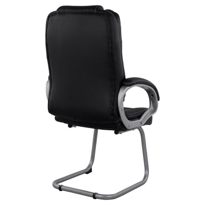 Visitor's Chair With Black Pu Hm1144.01 63x67x112 Cm