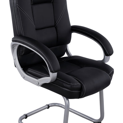 Visitor's Chair With Black Pu Hm1144.01 63x67x112 Cm