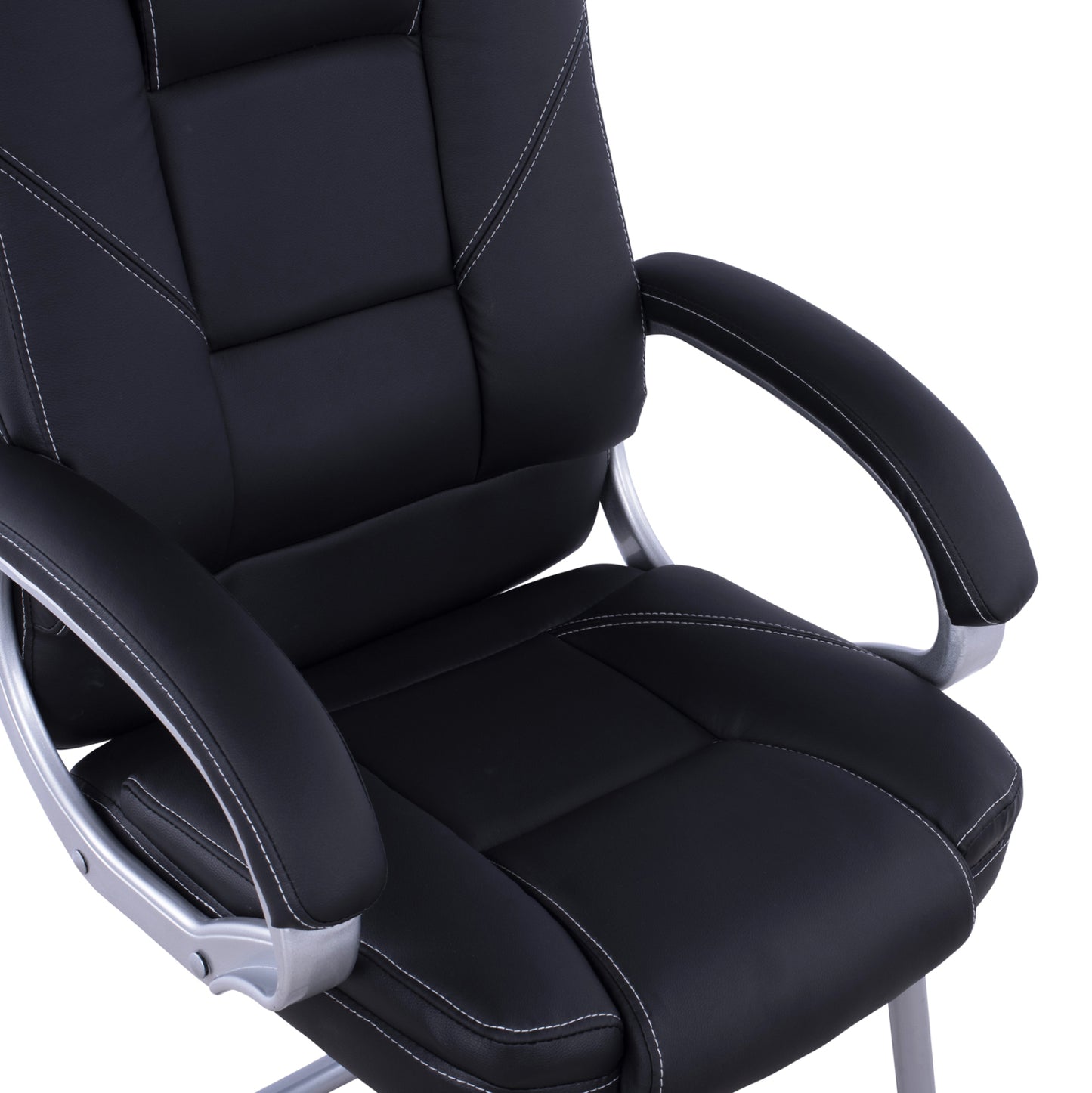 Visitor's Chair With Black Pu Hm1144.01 63x67x112 Cm