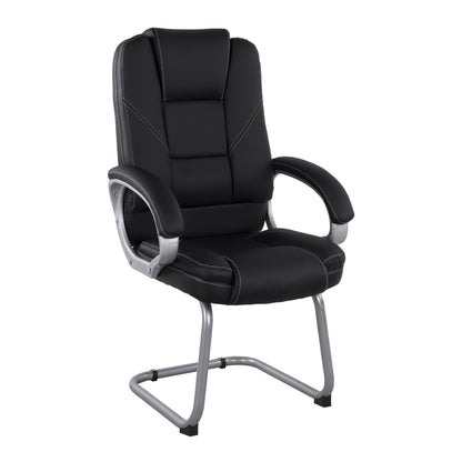 Visitor's Chair With Black Pu Hm1144.01 63x67x112 Cm