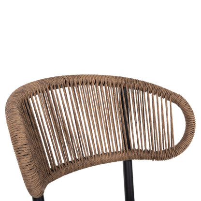 Chair Eulo Hm6049.02 Aluminum In Black-synthetic Rattan