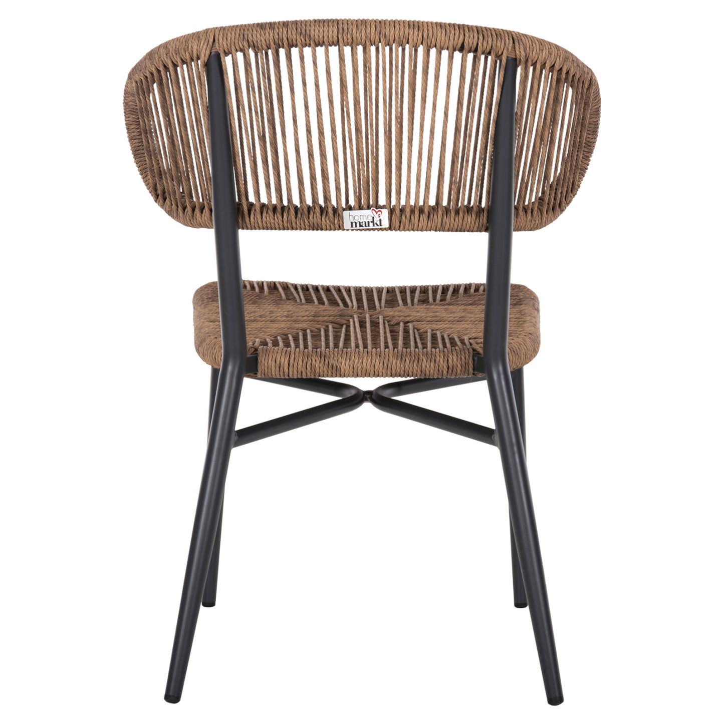 Chair Eulo Hm6049.03 Aluminum In Anthracite-synthetic Rattan In Grey 49x60x78hcm