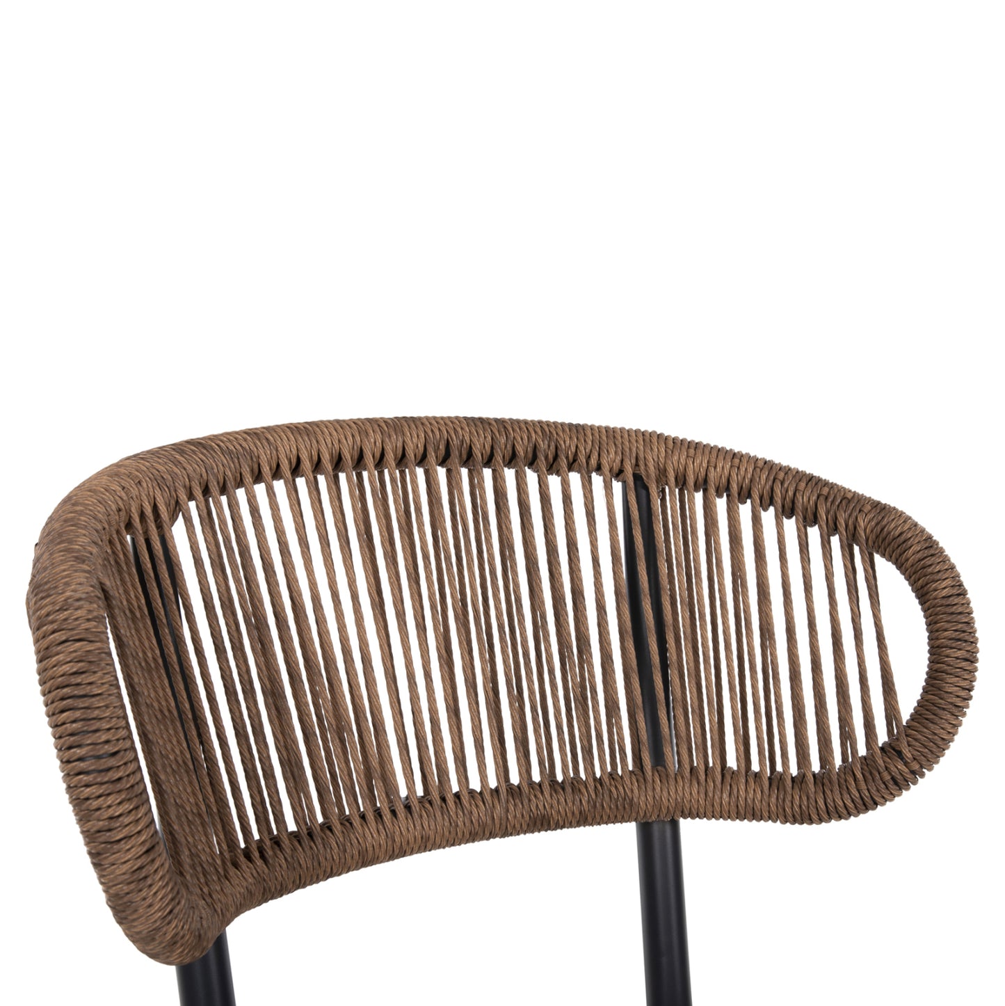 Chair Eulo Hm6049.03 Aluminum In Anthracite-synthetic Rattan In Grey 49x60x78hcm