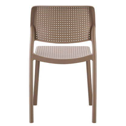 Chair Outdoor Comfee Hm6101.04 Polypropylene In Cappuccino 41x57x82h Cm.