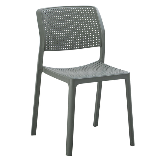 Outdoor Dining Chair Comfee Hm6101.05 Polypropylene In Dark Olive Green 41x57x82hcm.