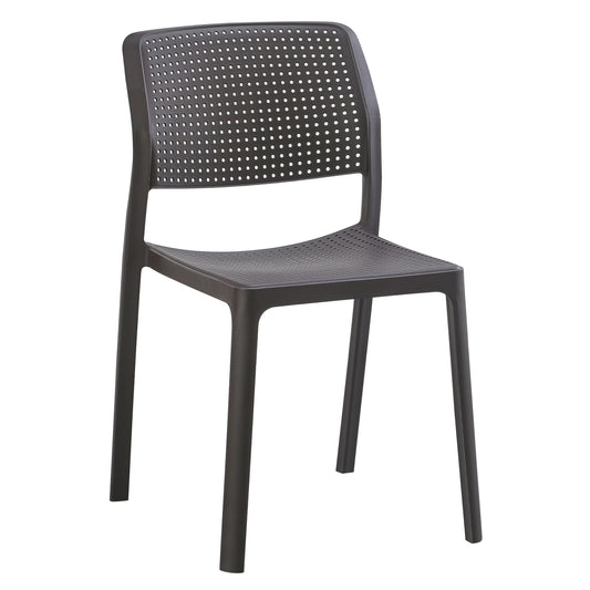 Chair Outdoor Comfee Hm6101.09 Polypropylene In Brown 41x57x82h Cm.