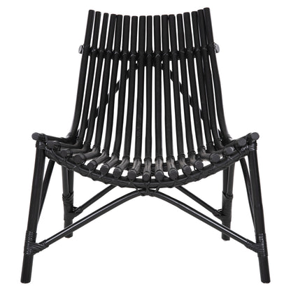 Chair For Outdoors Cellion Hm9812.02 Rattan Poles In Black Color 76x72x83hcm.