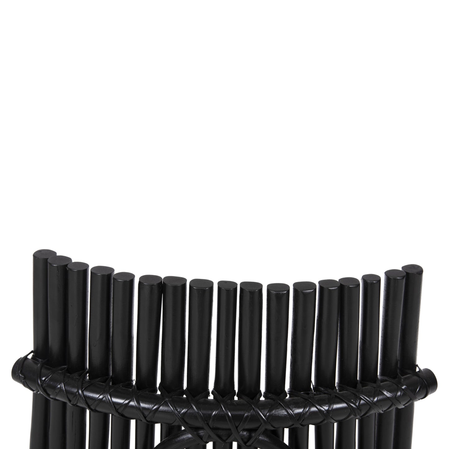 Chair For Outdoors Cellion Hm9812.02 Rattan Poles In Black Color 76x72x83hcm.