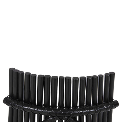 Chair For Outdoors Cellion Hm9812.02 Rattan Poles In Black Color 76x72x83hcm.