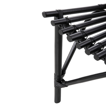 Chair For Outdoors Cellion Hm9812.02 Rattan Poles In Black Color 76x72x83hcm.