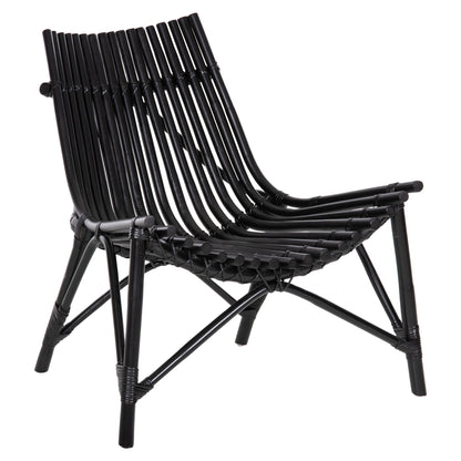Chair For Outdoors Cellion Hm9812.02 Rattan Poles In Black Color 76x72x83hcm.