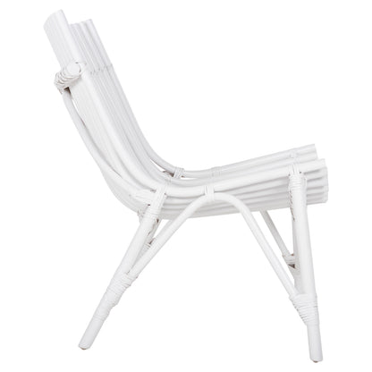 Chair For Outdoors Cellion Hm9812.03 Rattan Poles In White Color 76x72x83hcm.