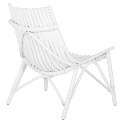 Chair For Outdoors Cellion Hm9812.03 Rattan Poles In White Color 76x72x83hcm.