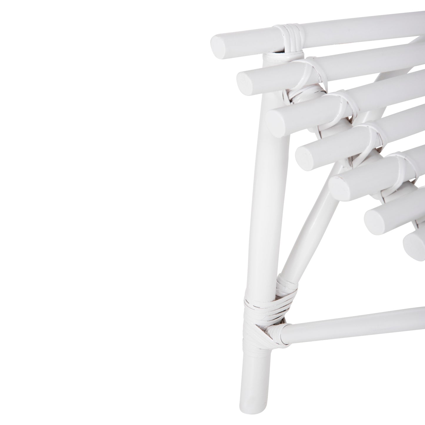 Chair For Outdoors Cellion Hm9812.03 Rattan Poles In White Color 76x72x83hcm.