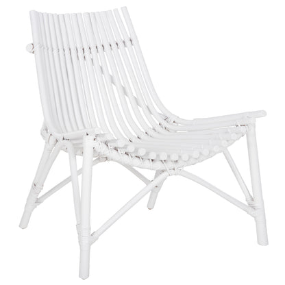 Chair For Outdoors Cellion Hm9812.03 Rattan Poles In White Color 76x72x83hcm.