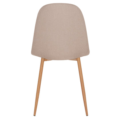 Chair Hm00100.07 Beige Fabric And Metal Legs 44x48x89hcm.