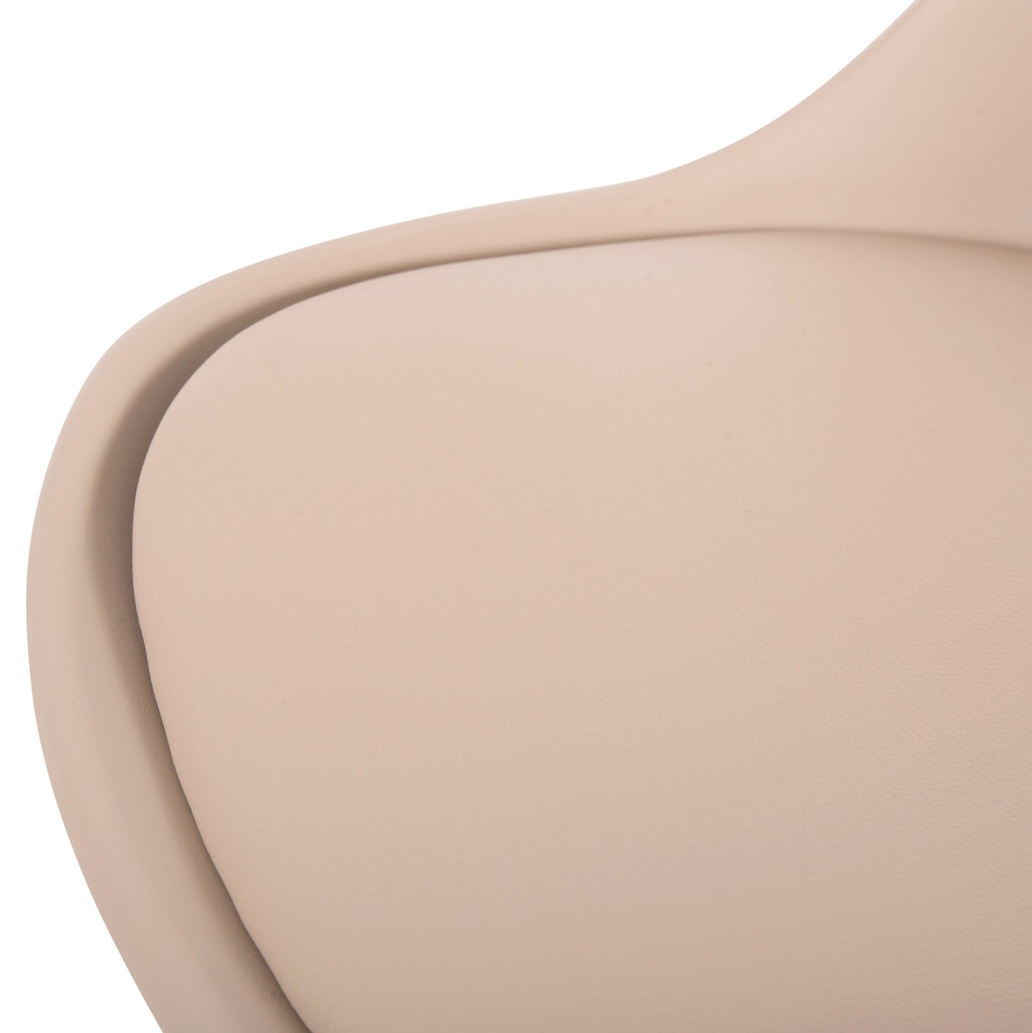 Dining Chair Vegas Hm0033.25 Wooden Legs-polypropylene Seat With Pu In Cappuccino 48x52x81hcm