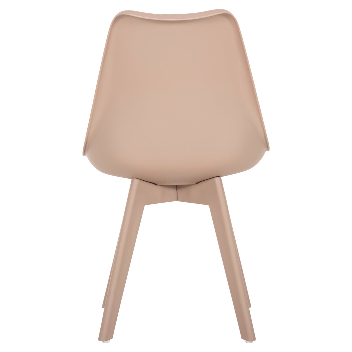 Dining Chair Vegas Hm0033.45 With Polypropylene Legs And Pp Seat Cappuccino 49x55.5x84h Cm.