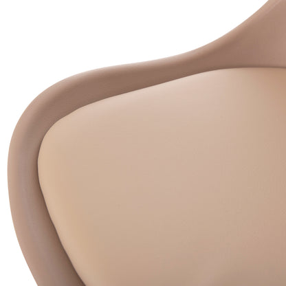 Dining Chair Vegas Hm0033.45 With Polypropylene Legs And Pp Seat Cappuccino 49x55.5x84h Cm.