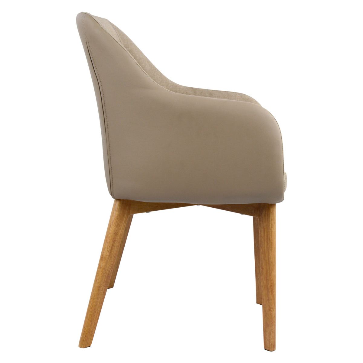 Armchair Bristol Hm0141.02 With Beige Color And Beige Pu 57x59x86Υ