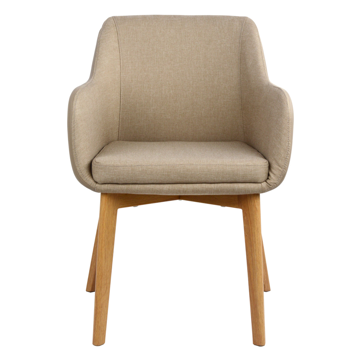 Armchair Bristol Hm0141.02 With Beige Color And Beige Pu 57x59x86Υ
