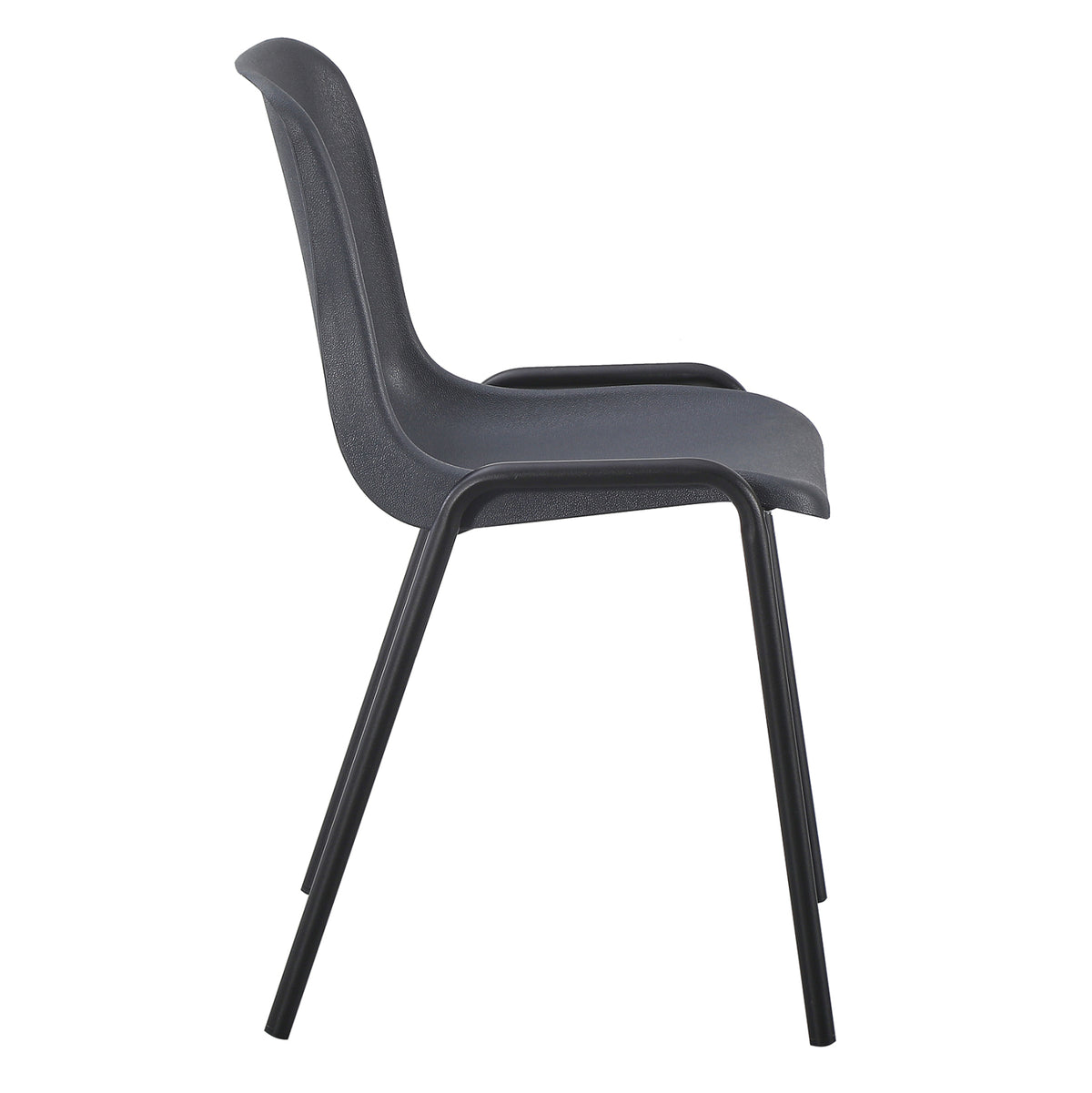 Chair Langet Hm18481.03 Polypropylene In Grey--metal Legs In Black 45x47.5x79.5hcm