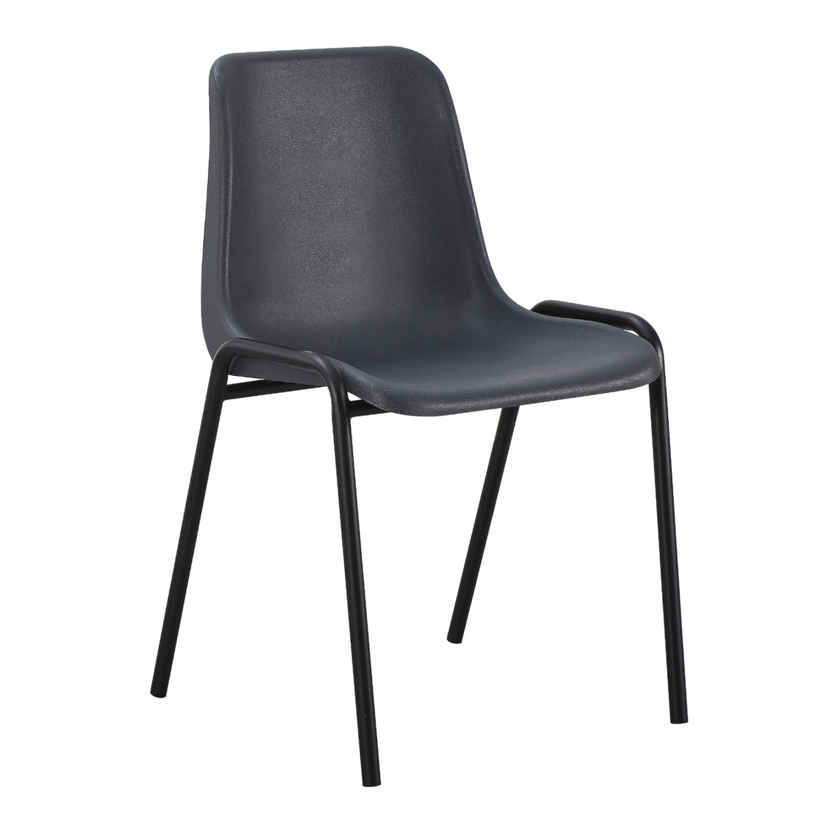 Chair Langet Hm18481.03 Polypropylene In Grey--metal Legs In Black 45x47.5x79.5hcm