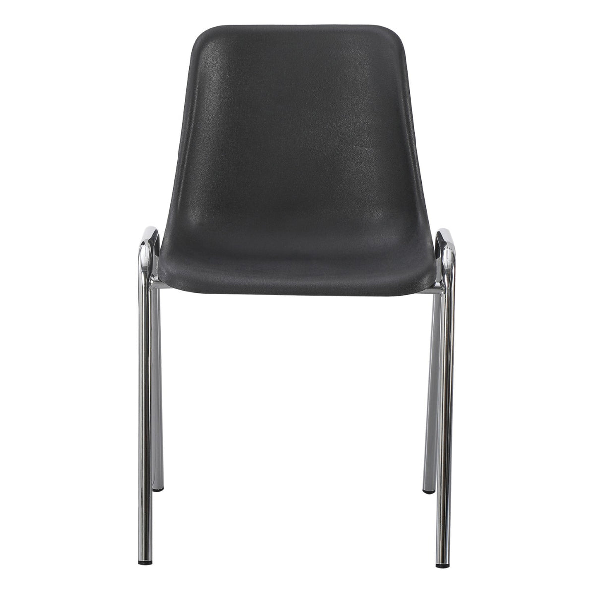 Chair Langet Hm18482.02 Polypropylene In Black--metal Chromed Legs 45x47.5x79.5hcm
