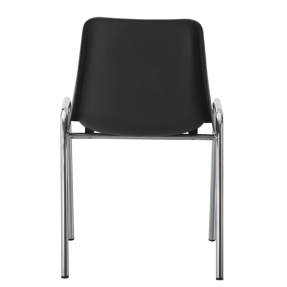 Chair Langet Hm18482.02 Polypropylene In Black--metal Chromed Legs 45x47.5x79.5hcm