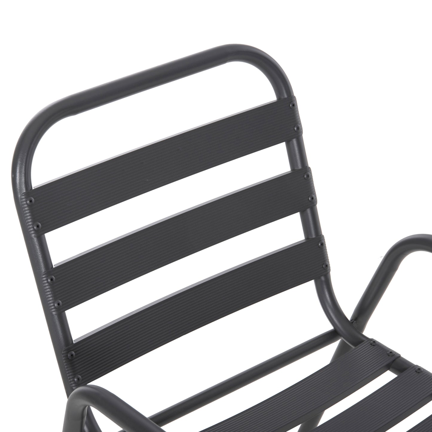 Chair Prelude Hm5970.01 Metal Frame-aluminum Seat & Backrest-grey 54x56x79hcm.