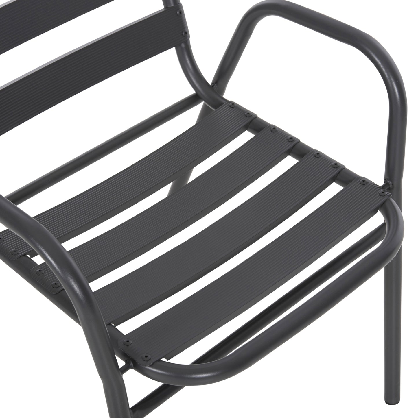Chair Prelude Hm5970.01 Metal Frame-aluminum Seat & Backrest-grey 54x56x79hcm.