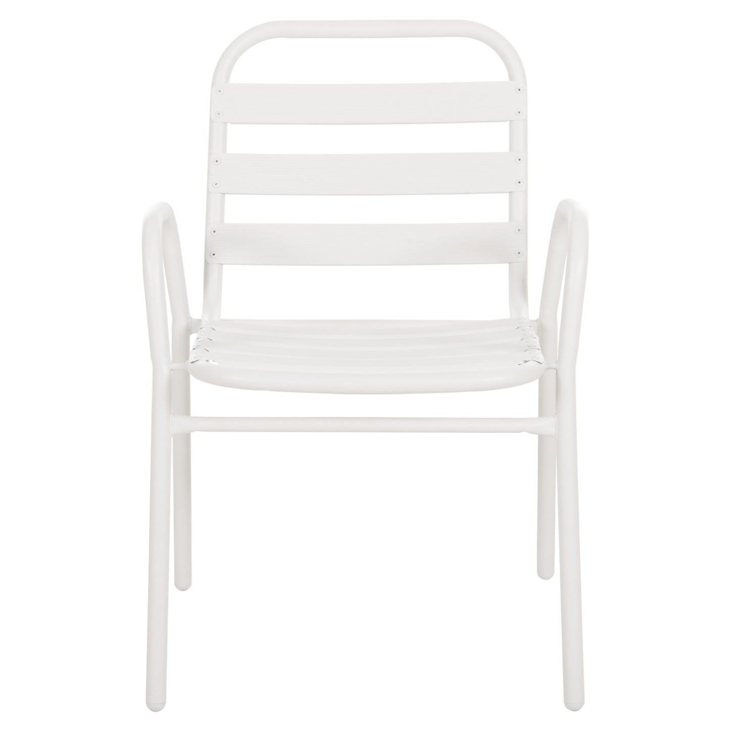 Chair Prelude Hm5970.02 Metal Frame-aluminum Seat & Backrest-white 54x56x79hcm.