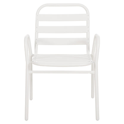 Chair Prelude Hm5970.02 Metal Frame-aluminum Seat & Backrest-white 54x56x79hcm.