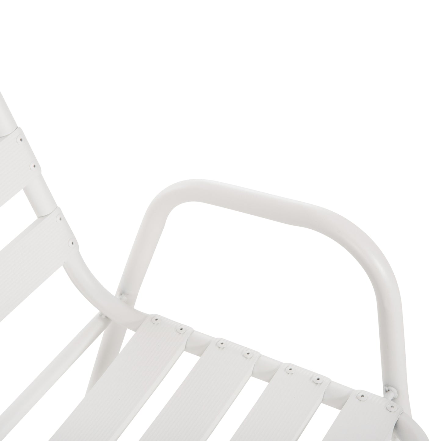 Chair Prelude Hm5970.02 Metal Frame-aluminum Seat & Backrest-white 54x56x79hcm.