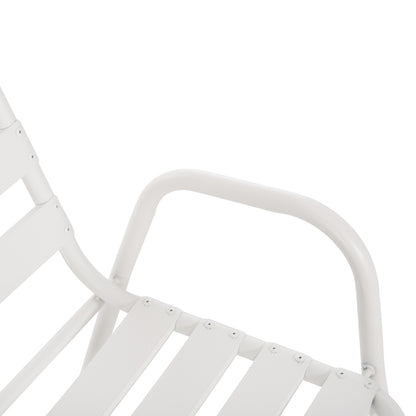 Chair Prelude Hm5970.02 Metal Frame-aluminum Seat & Backrest-white 54x56x79hcm.