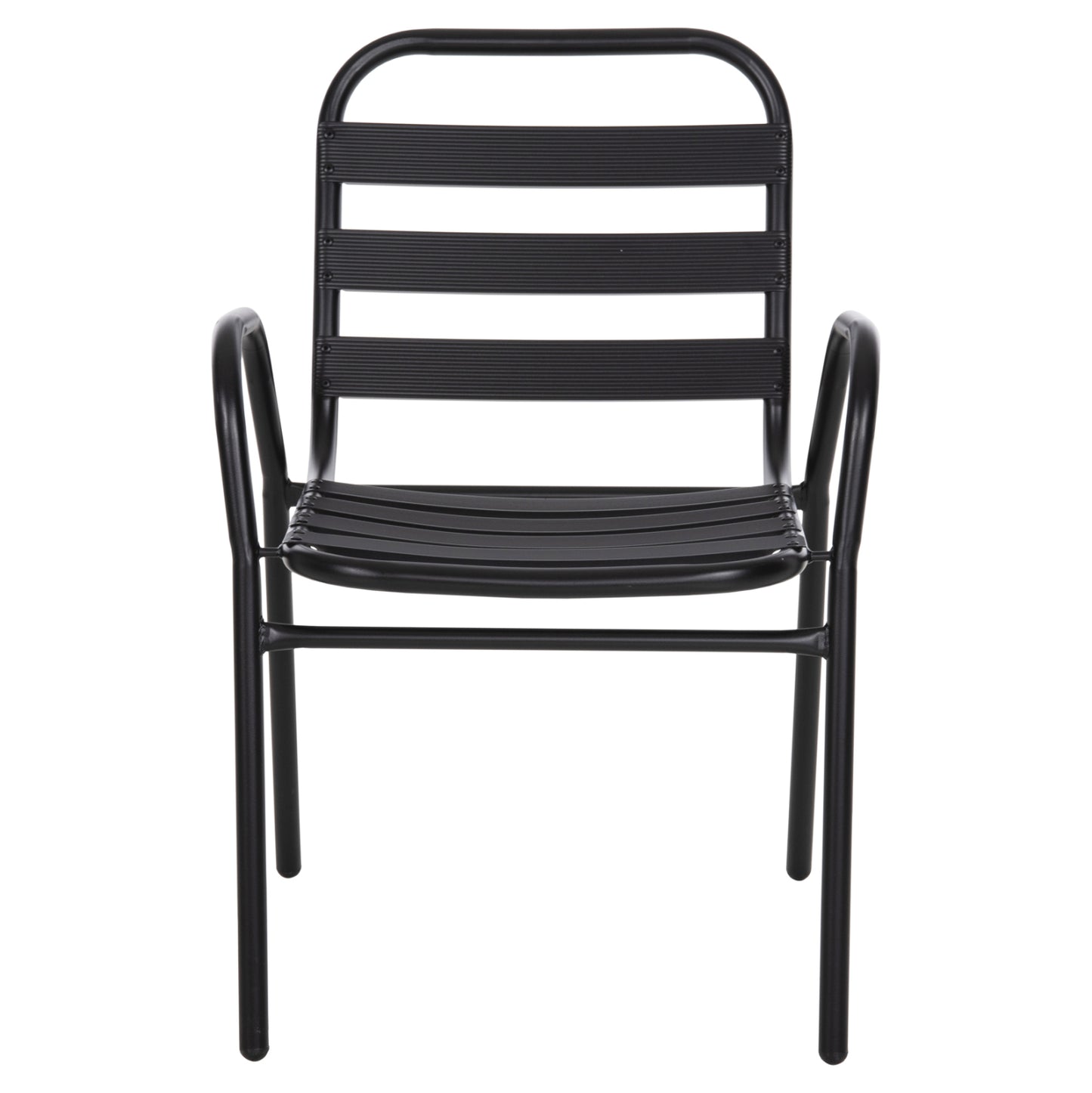 Chair Prelude Hm5970.03 Metal Frame-aluminum Seat & Backrest-black 54x56x79hcm.