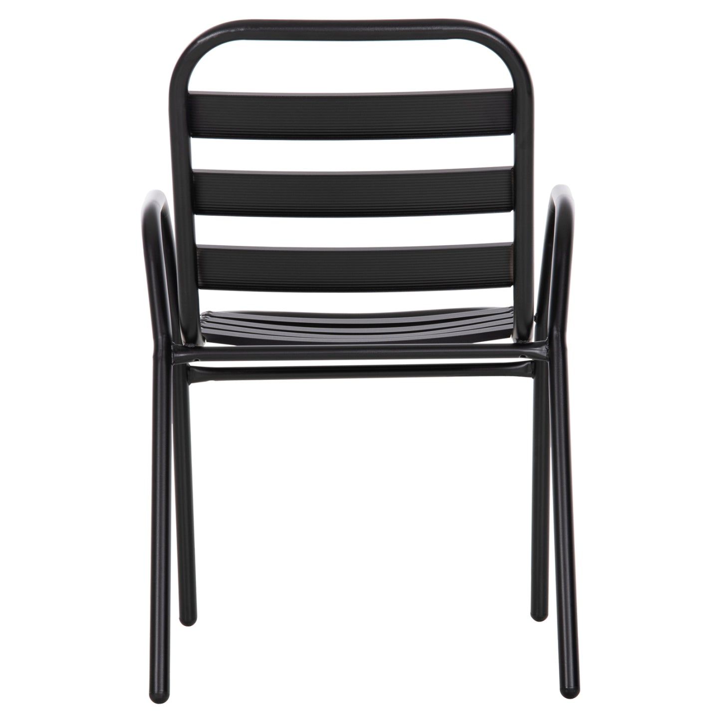 Chair Prelude Hm5970.03 Metal Frame-aluminum Seat & Backrest-black 54x56x79hcm.