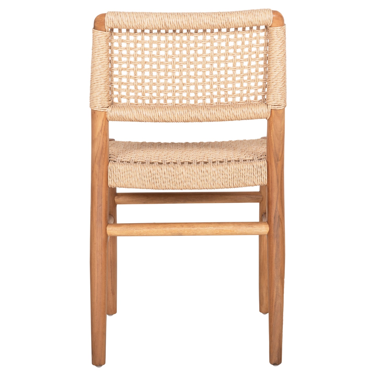 Dining Chair Rosco Hm6133 Teak Wood In Natural-viro Rope In Beige 46x55x79hcm.