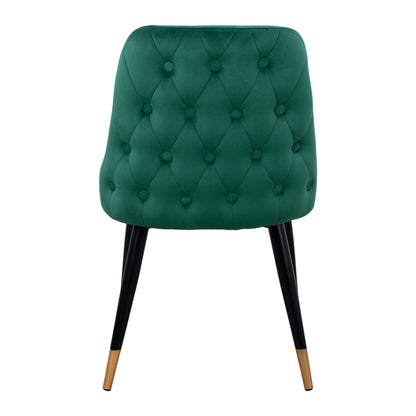 Chair Serentiy Hm8527.03 From Velvet Cyppress Green Color With Metallic Frame 51x58x83cm
