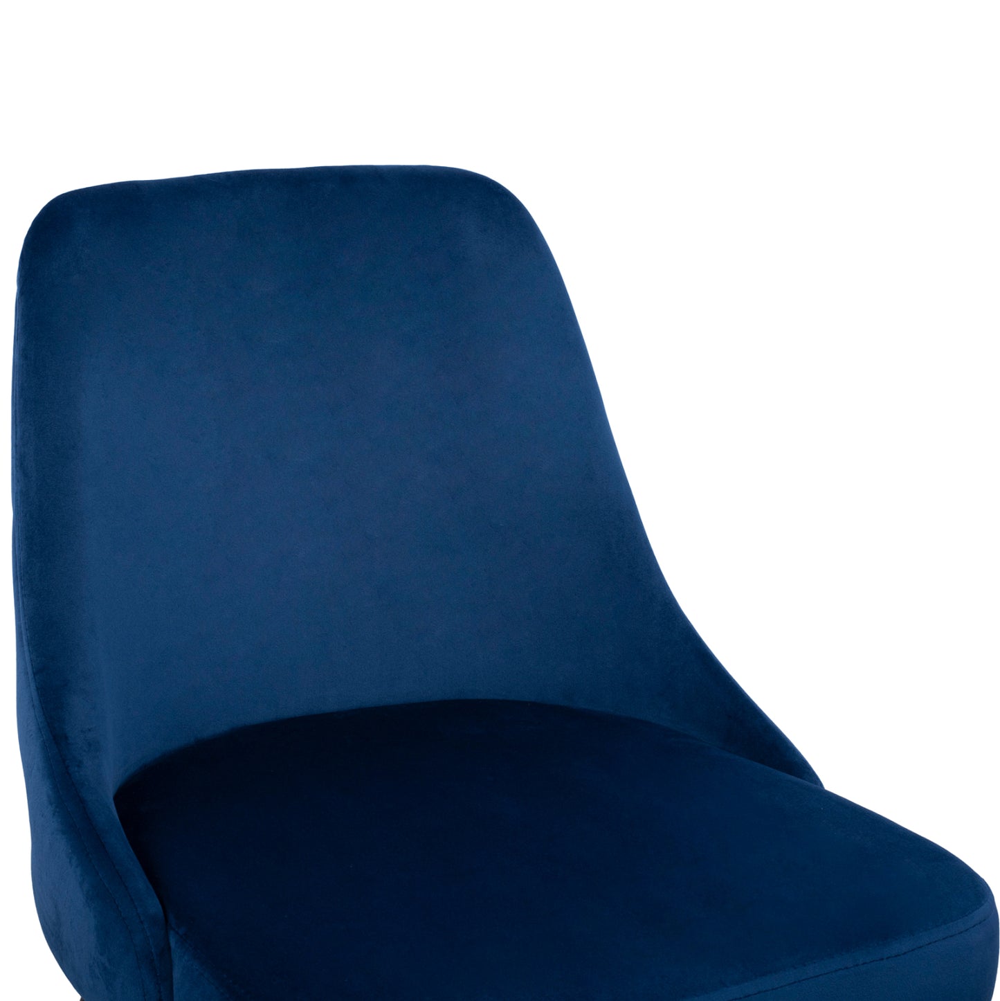 Chair Serentiy Hm8527.08 From Velvet Blue With Metallic Frame 51x58x83cm