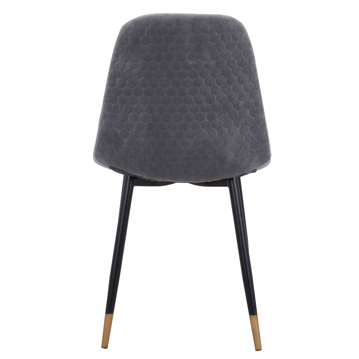 Chair Lucille Hm8552.01 From Velvet Grey And Metallic Frame 45x56x81cm